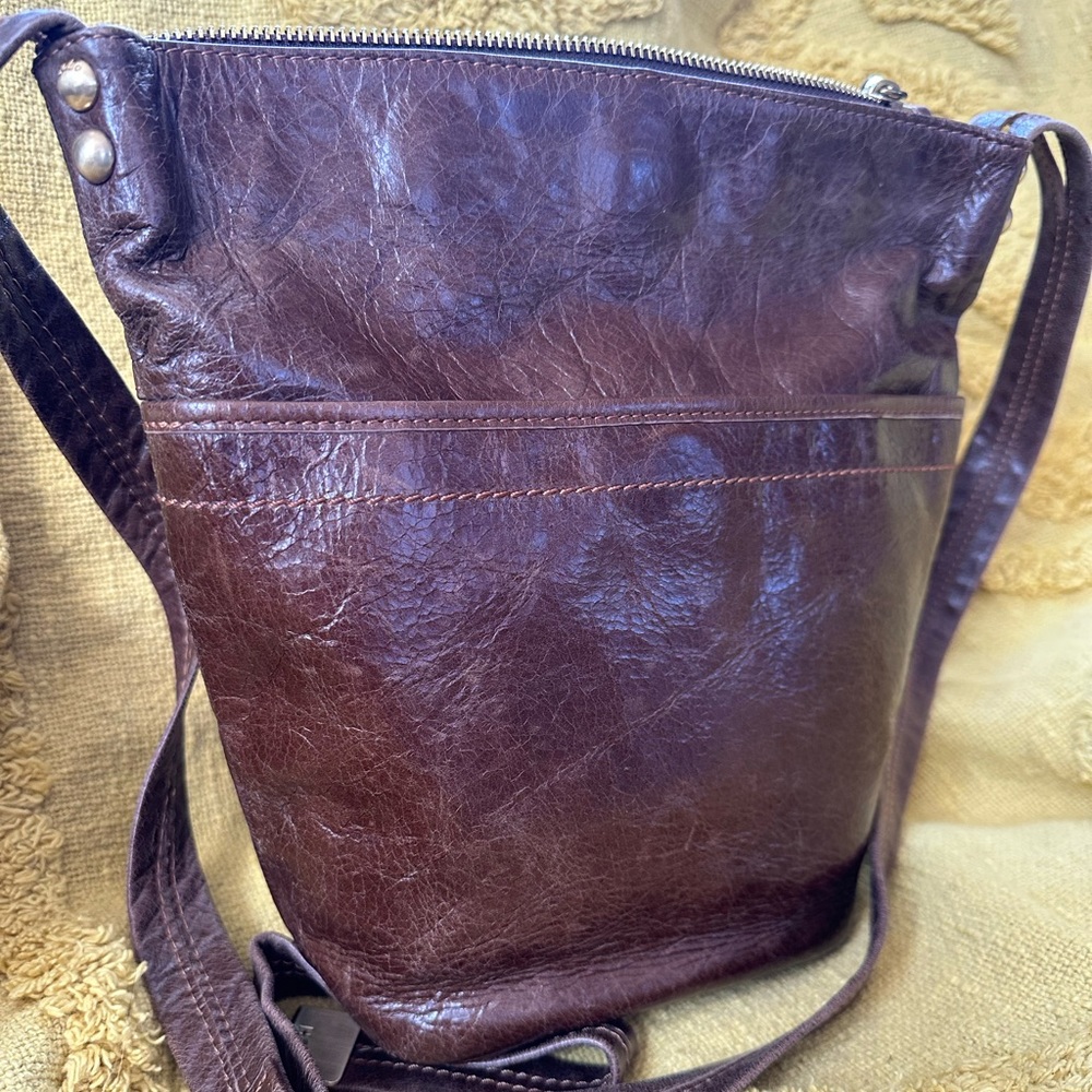 HOBO Brown Leather Crossbody Handbag